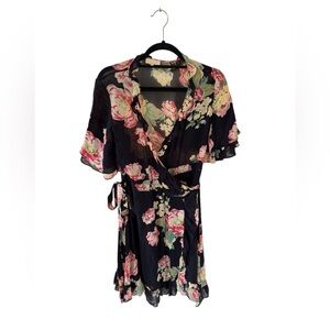 ByTiMo Floral Wrap Mini Dress